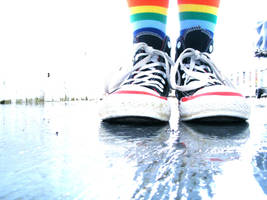 Rainbowed Feet by kirbykandy