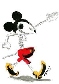 skeleton mickey by spiritguy skeleton mickey by spiritguy