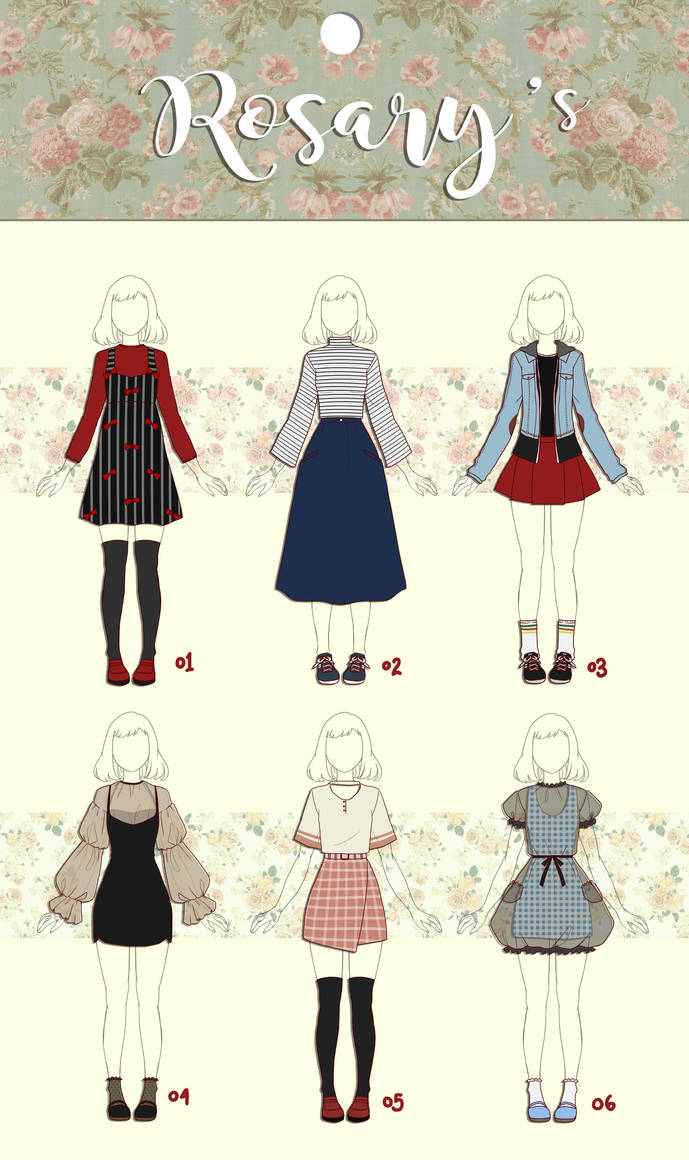 (CLOSED) Other Casual Outfit Adoptable by Rosariy on DeviantArt