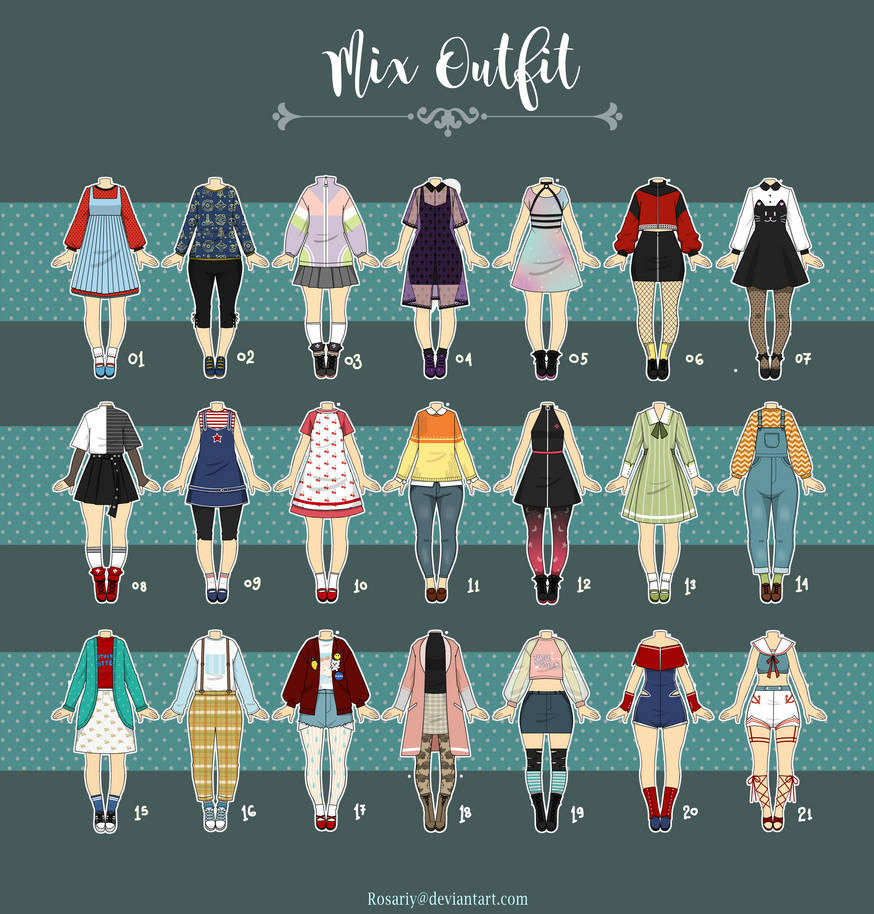 (CLOSED) Casual Outfit Adopts 08 by Rosariy on DeviantArt