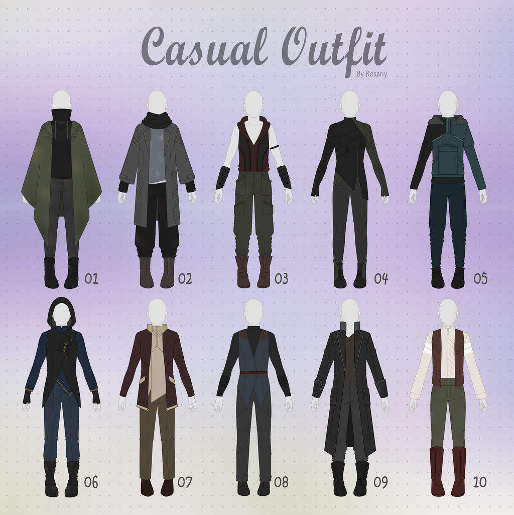 (CLOSED) CASUAL Outfit Adopts 29 [MALE] by Rosariy on DeviantArt