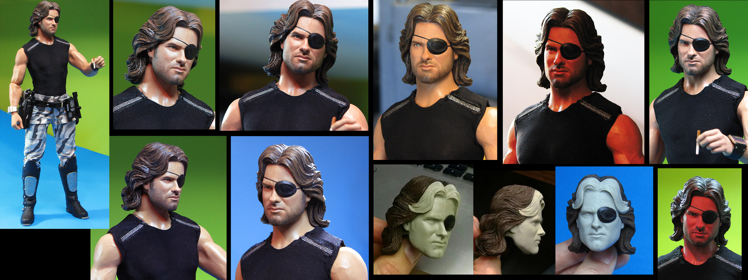 Custom Snake Plissken Face by TrevorGrove
