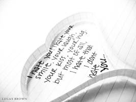 I Hate You by lucasinphotoshop