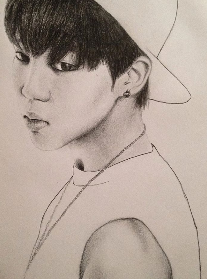Park Jimin (BTS) Sketch by PortraitKate on DeviantArt
