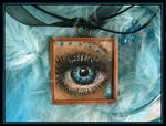Art necklace Blue Eye by VivalaVida