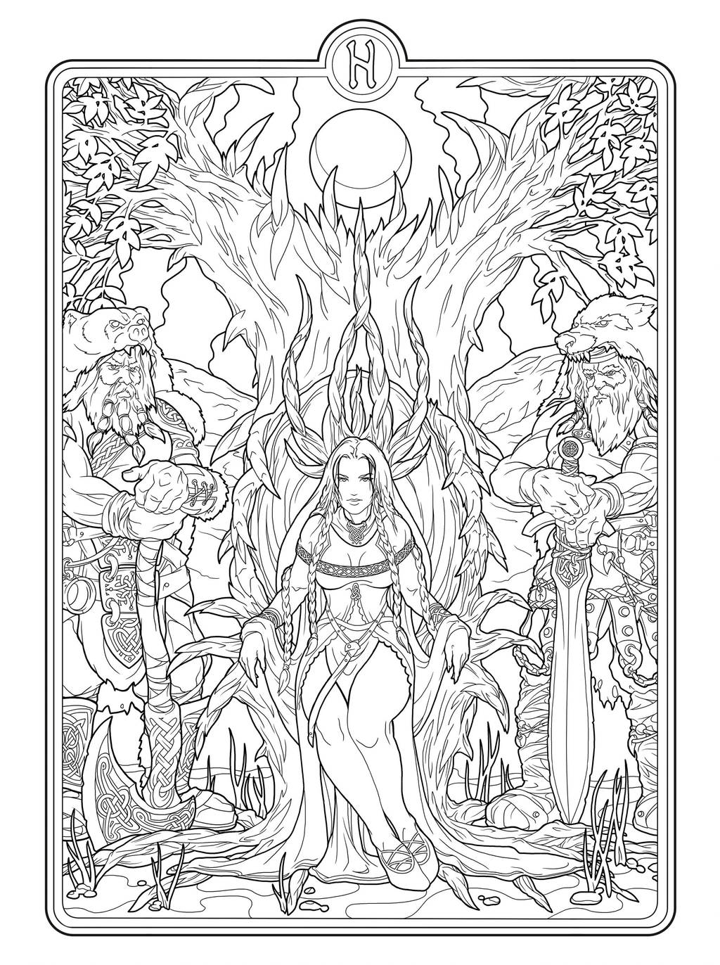 Helheim Goddess lines by deviantAshtareth
