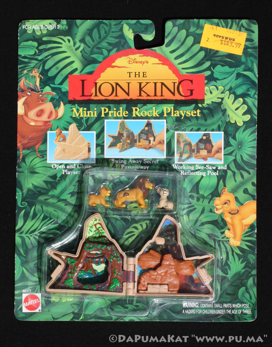 The Lion King - Mini Pride Rock Playset - 1994 by dapumakat
