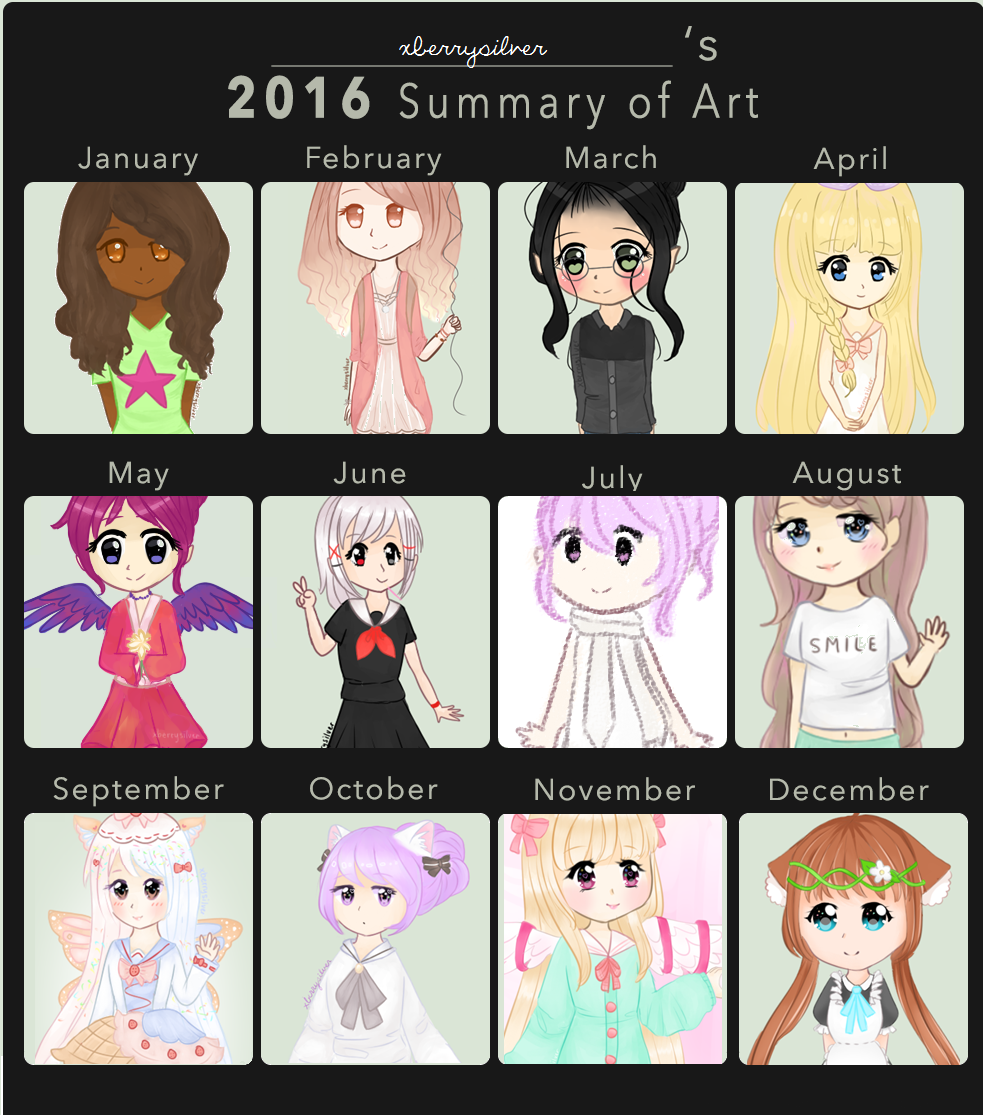 2016: Summary of Art by xBerrySilver