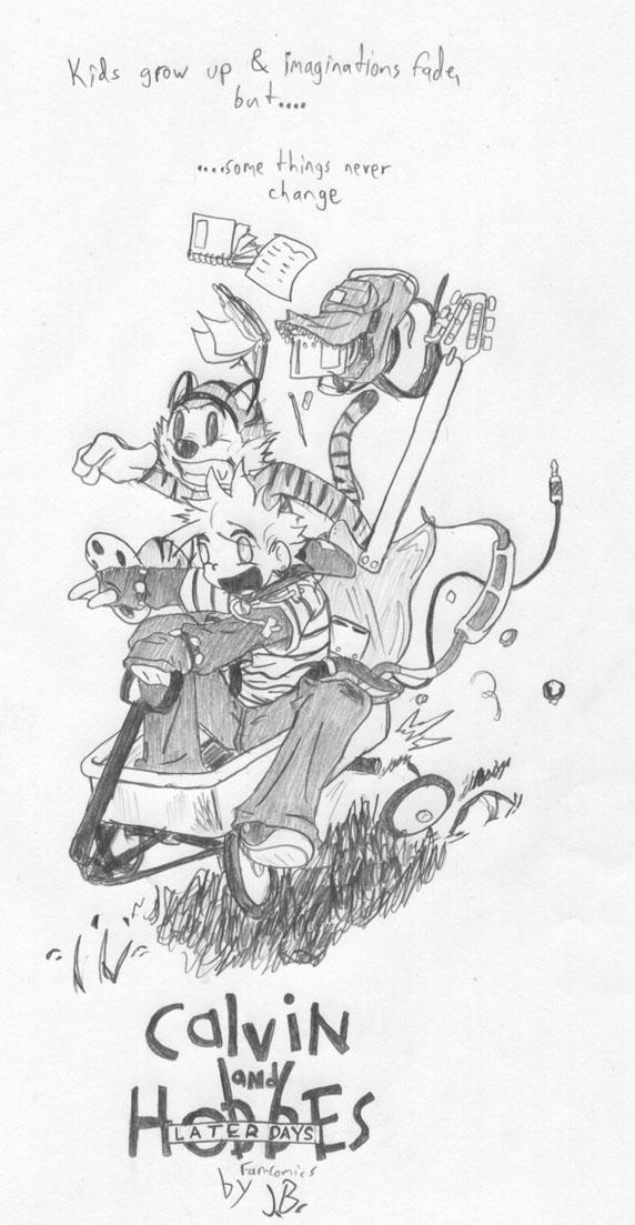 Calvin and Hobbes LATER DAYS by derekoe0091
