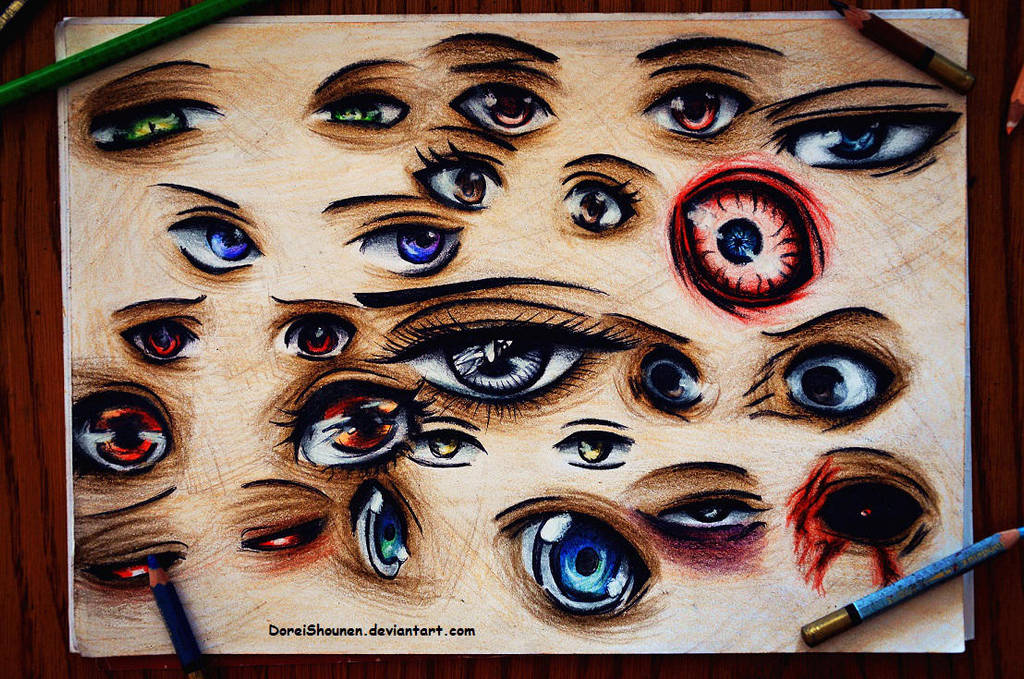 manga eyes practicing by DoreiShounen on DeviantArt