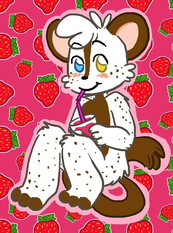 Strawberry Juice Donney by Naoru