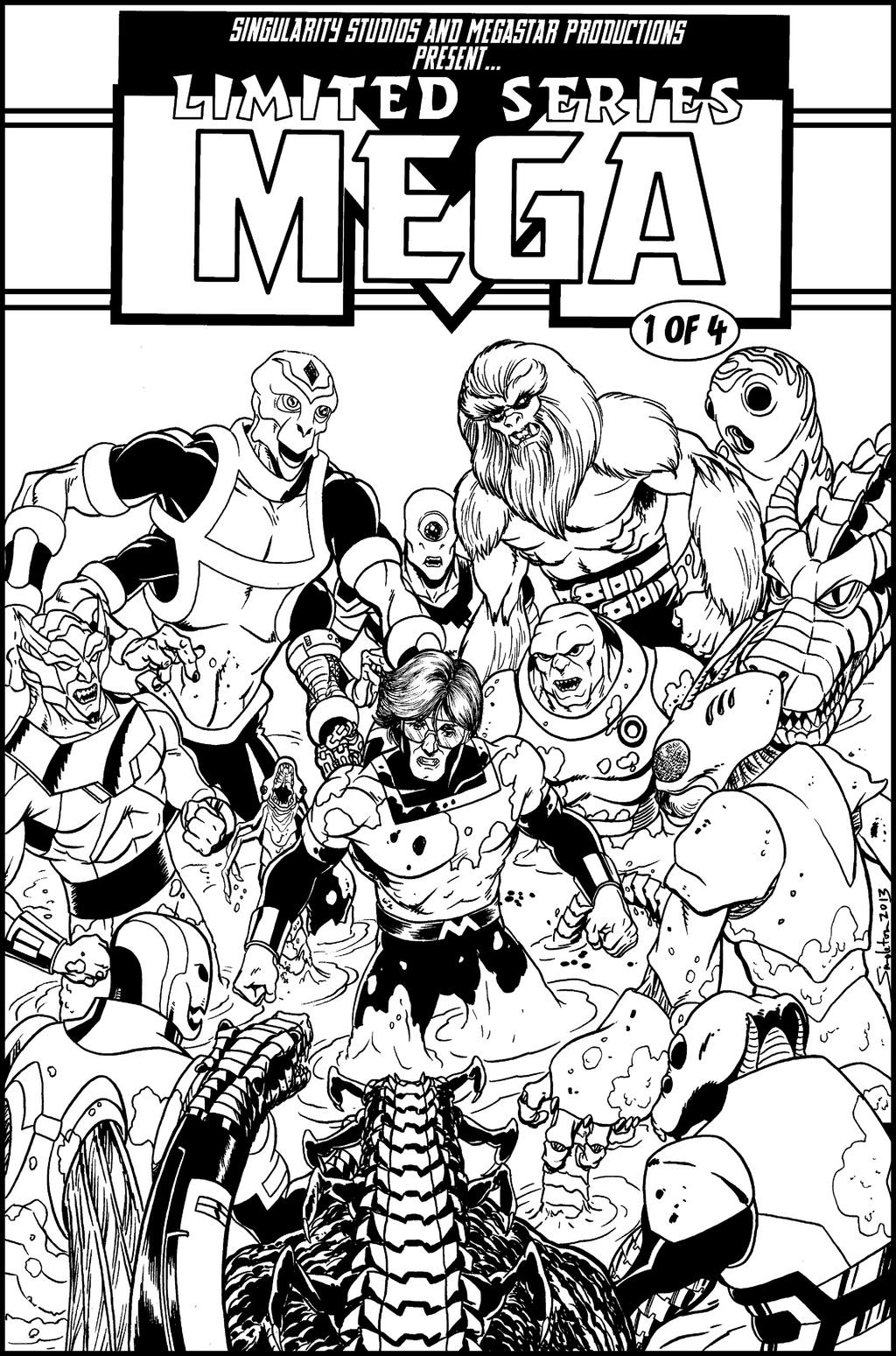 Mega mock cover BnW by Joe-Singleton