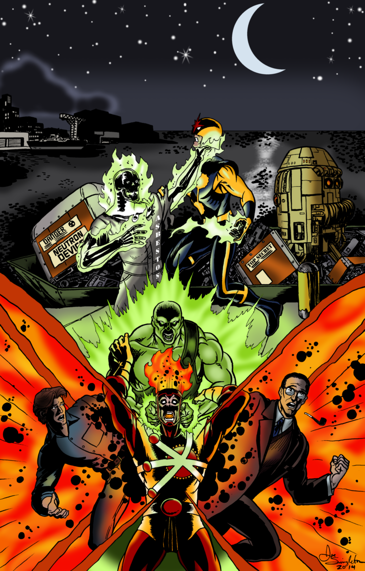 Super-hero Team-Up by Joe-Singleton