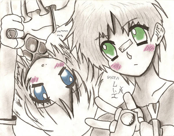 Anime Couple Color Test By Shuyinalvasia On Deviantart