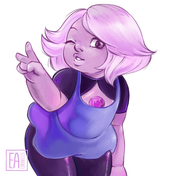 Done on the 10th of August, 2015 Follow me on Facebook | Twitter | Tumblr | Instagram | Youtube When I tried to do a one-layer drawing and different brushes on Sai. A little cute Amethyst, because ...