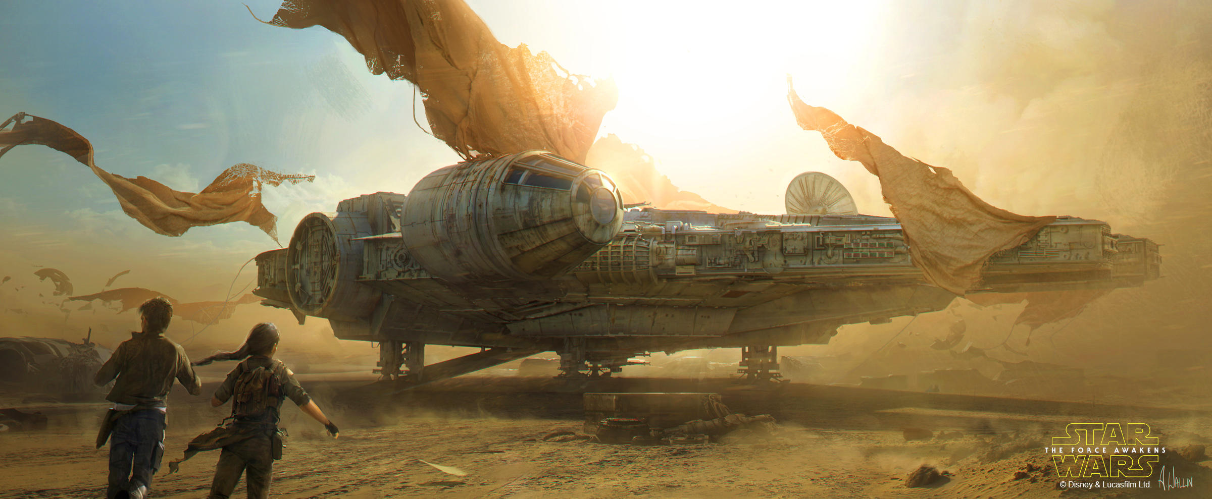 Star Wars: The Force Awakens - Millennium Falcon by AndreeWallin