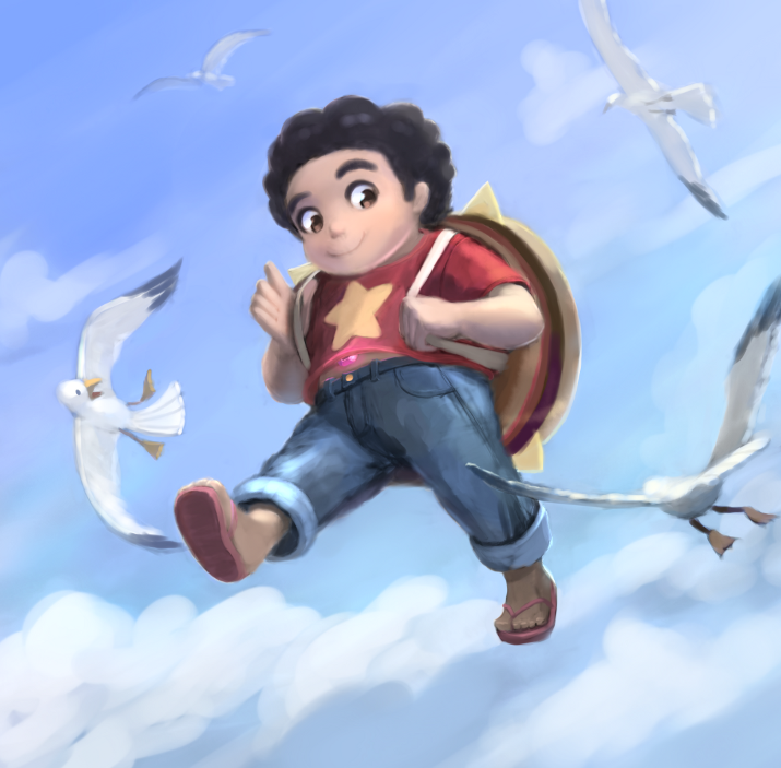 Steven walking on air! Floating is the best ability. When I was young I often dreamed of walking on air. Not flying mind you, but walking. I could ascend into the sky just by going through the same...