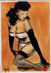 Art of Burlesque sketchcard 07 by RobertHack