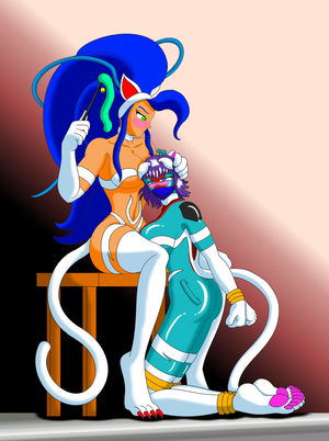 Commission: Felicia and Seiryuu by NekoHybrid Commission: Felicia and Seiryuu by NekoHybrid