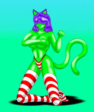 Commission: Mint the Slime Neko by NekoHybrid Commission: Mint the Slime Neko by NekoHybrid
