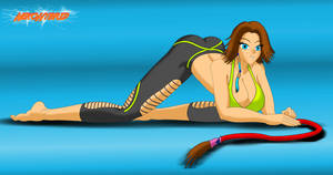 Commission: Yuna Workout by NekoHybrid Commission: Yuna Workout by NekoHybrid