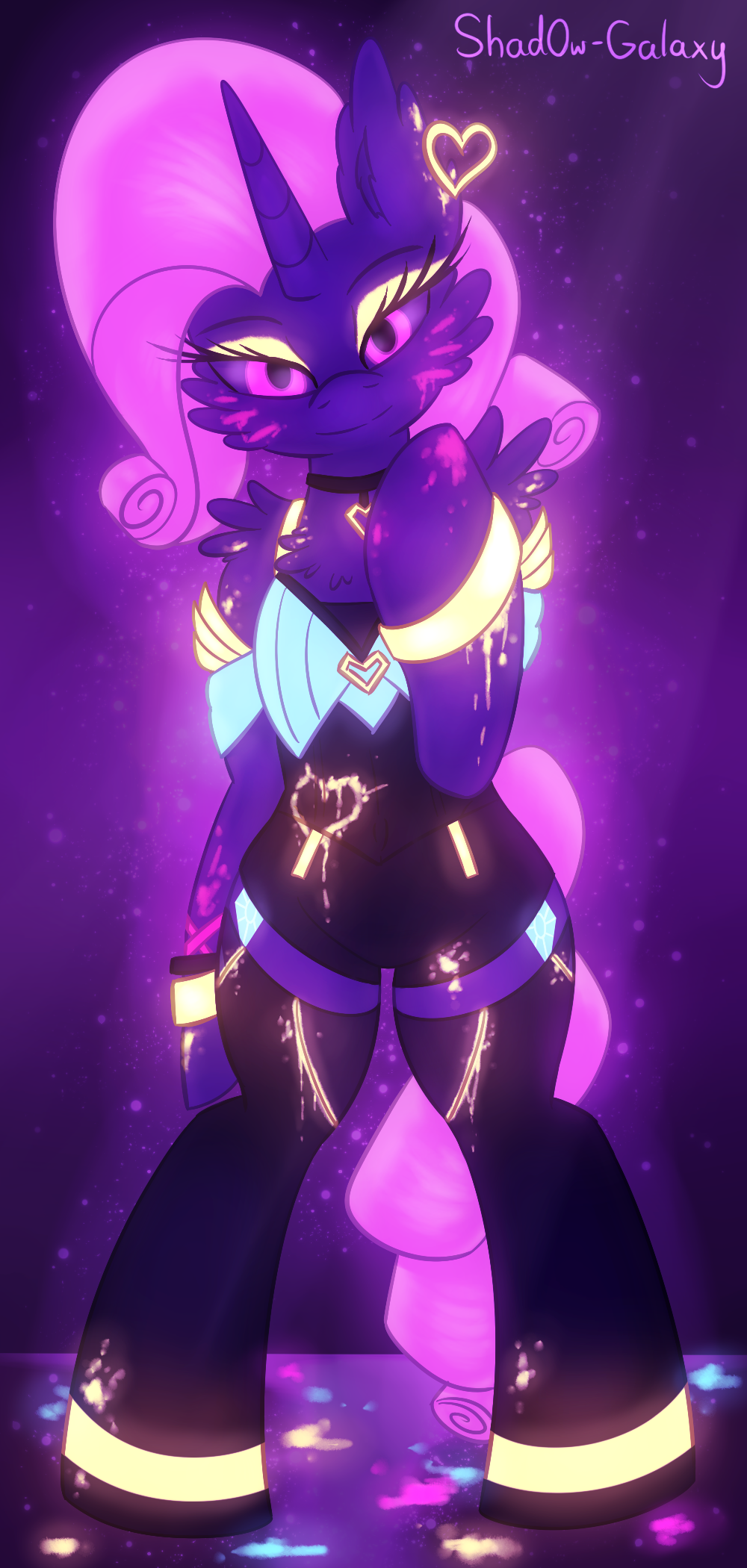 K/DA Rarity / Ahri Neon [MLP x LoL] by Shad0w-Galaxy on DeviantArt