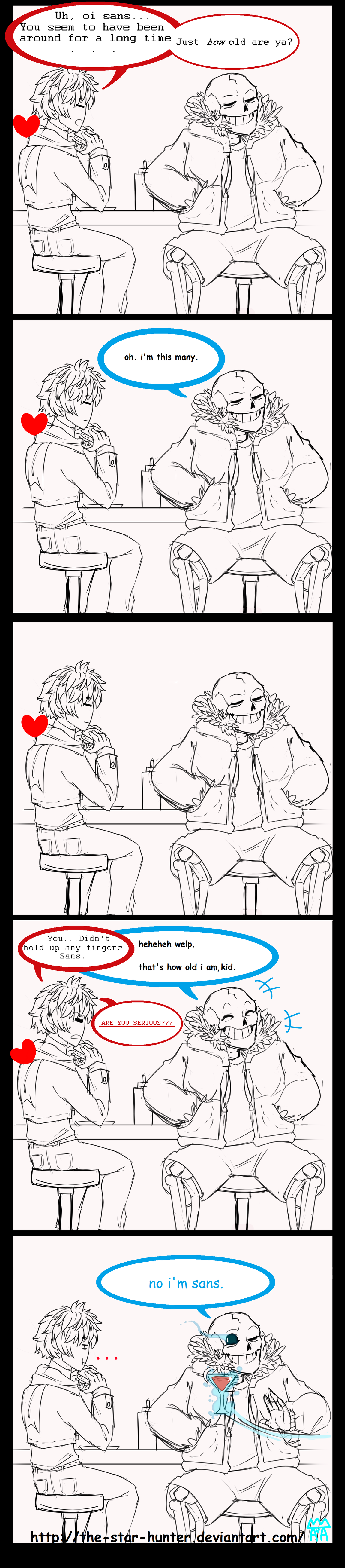 Undertale Comic: ''Sans is old.'' by The-Star-Hunter