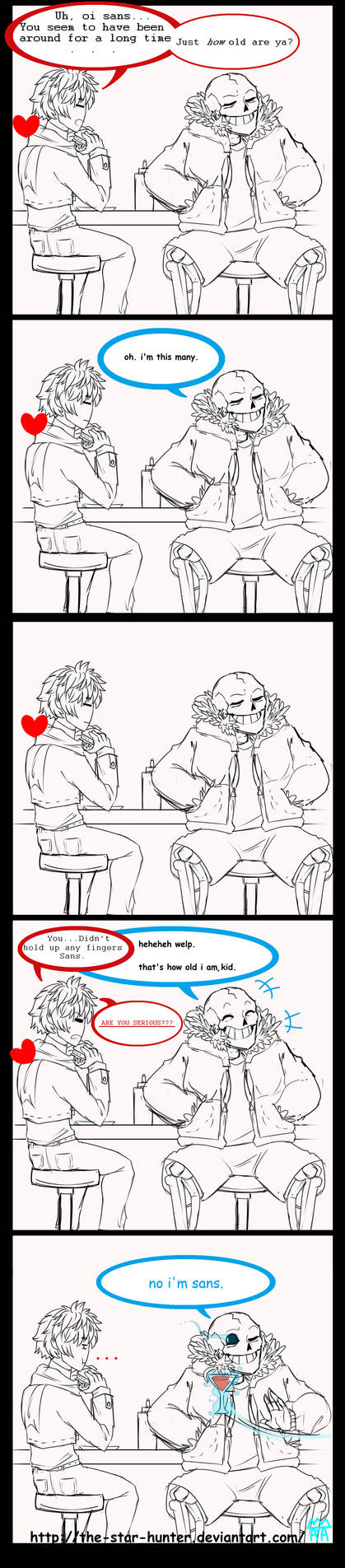 Undertale Comic: ''Sans is old.'' by The-Star-Hunter