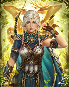 Mielikki - Lady of the Forest by Midorisa