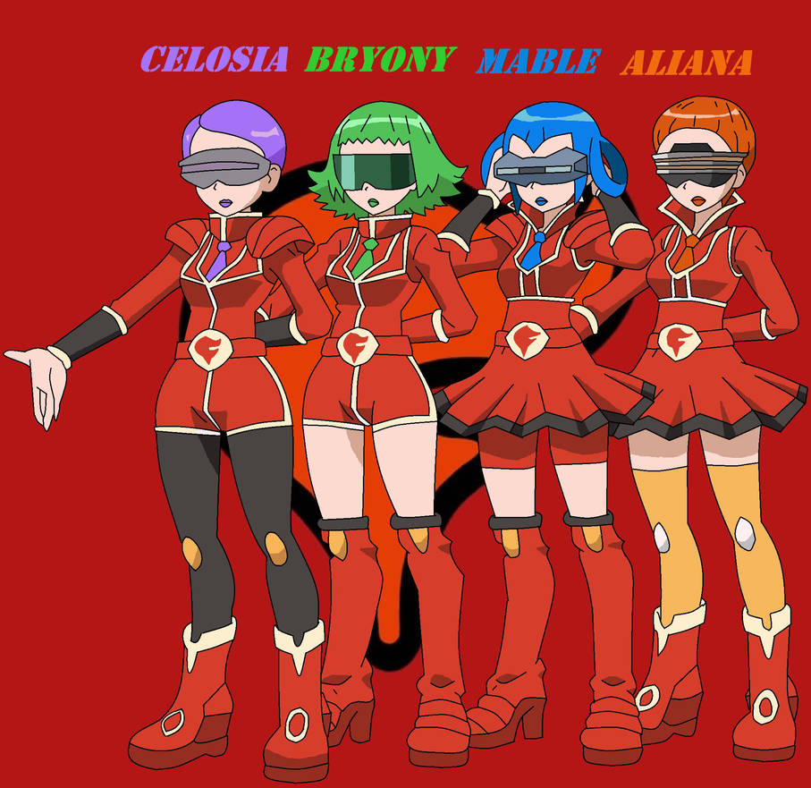 Pokemon the series XYZ: Team Flare girls by superwaluigi101 on DeviantArt