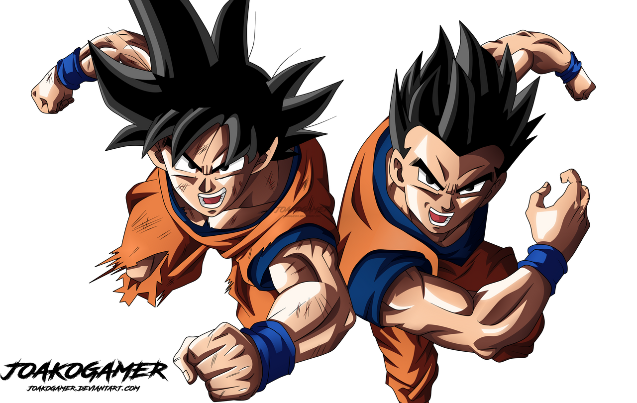 Goku and Gohan (Father and Son) by JoakoGamer on DeviantArt