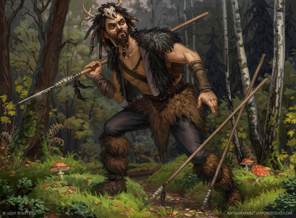 Forest man by KateMaxpaint