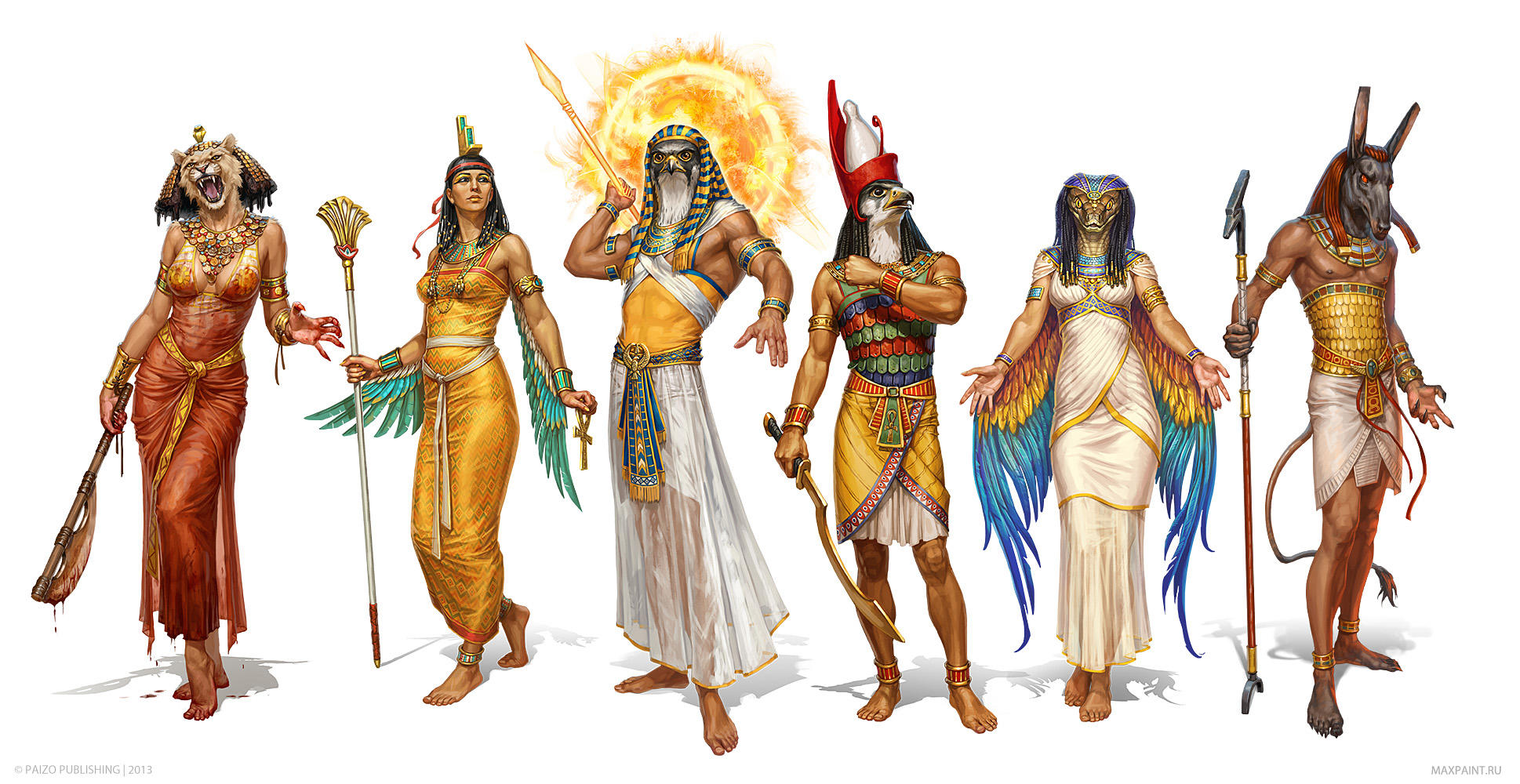 Egyptian Gods by KateMaxpaint