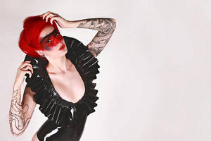 Cervena shoot 3 by Flutterbybybye