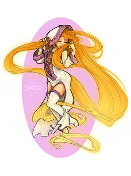 White Mage Rapunzel by Skirtzzz