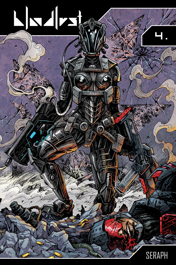 Bloodlust 4 - Seraph comic cover by BloodlustComics
