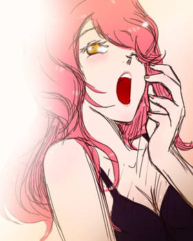 Anime Girl Yawn In The Morning By Lichtdiamant On Deviantart