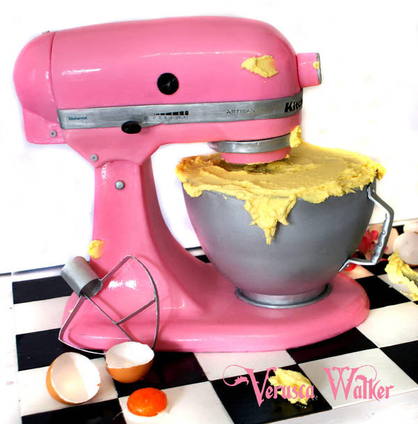 3D Kitchen Mixer Cake by Verusca