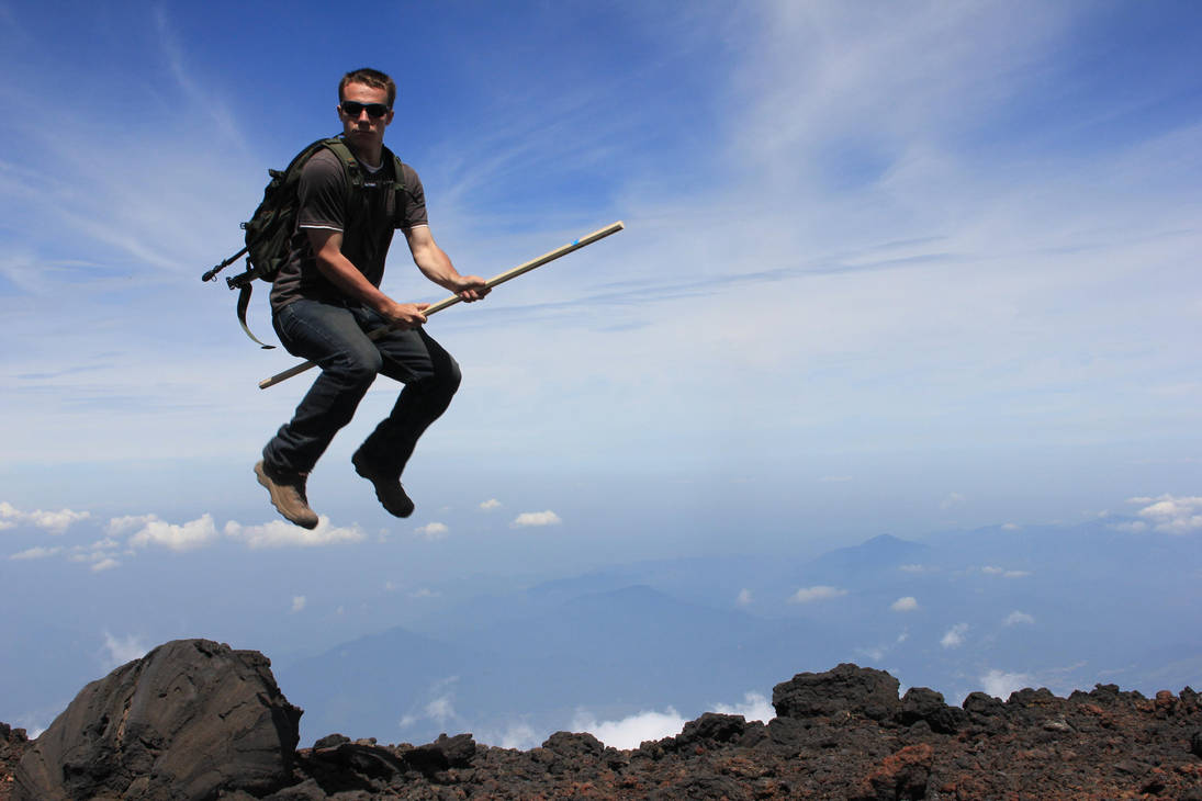 Barely cleared Mt. Fuji by BlackGryph0n