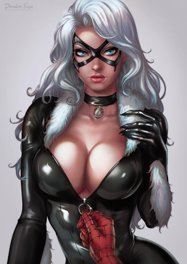Black Cat Portrait by dandonfuga