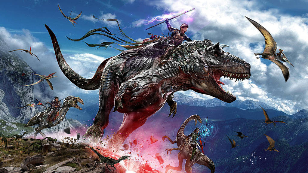 Dinosaur Riders WIP by uncannyknack
