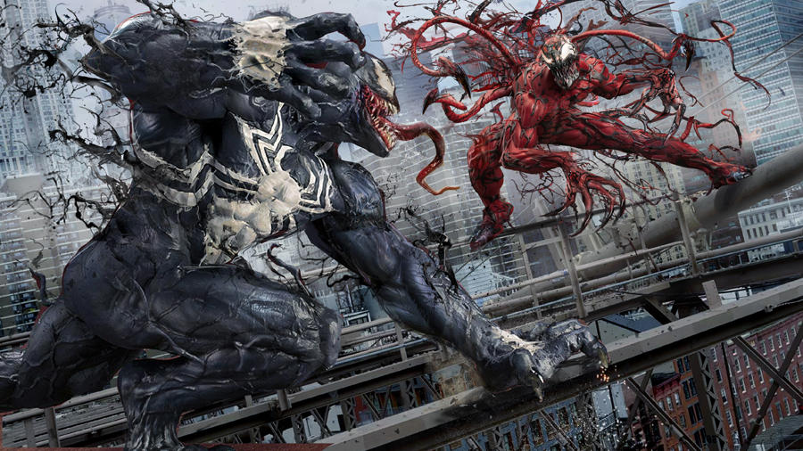 Venom Vs Carnage WIP by uncannyknack Venom Vs Carnage WIP by uncannyknack