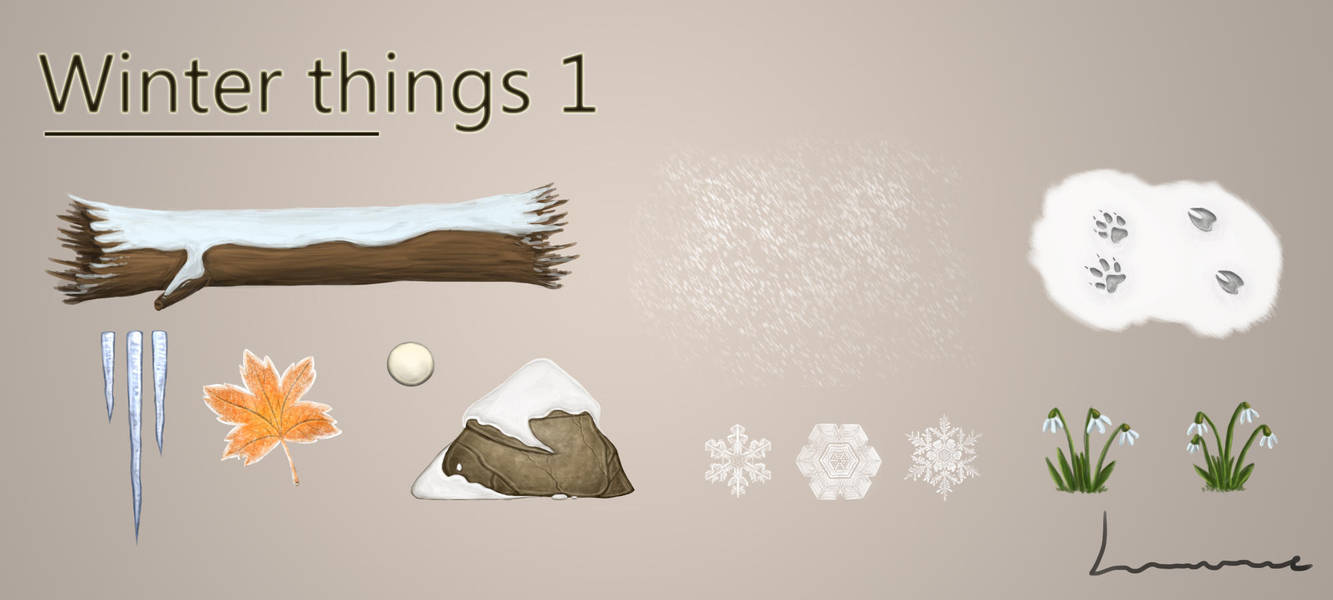 Winter Things - 1 by Louisetheanimator Winter Things - 1 by Louisetheanimator