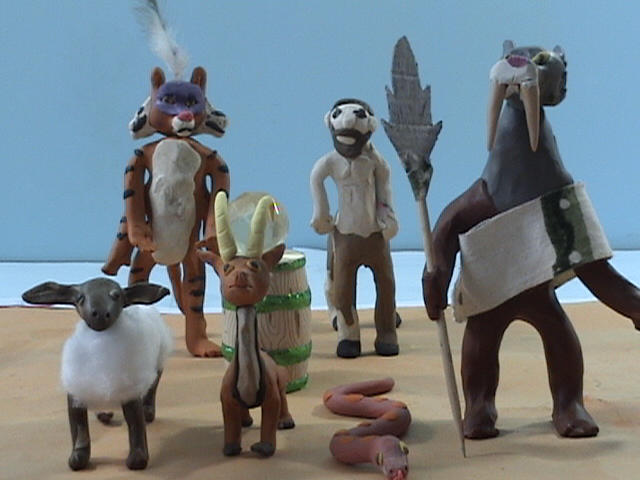 Claw with animals and Fantasy Creatures by Louisetheanimator