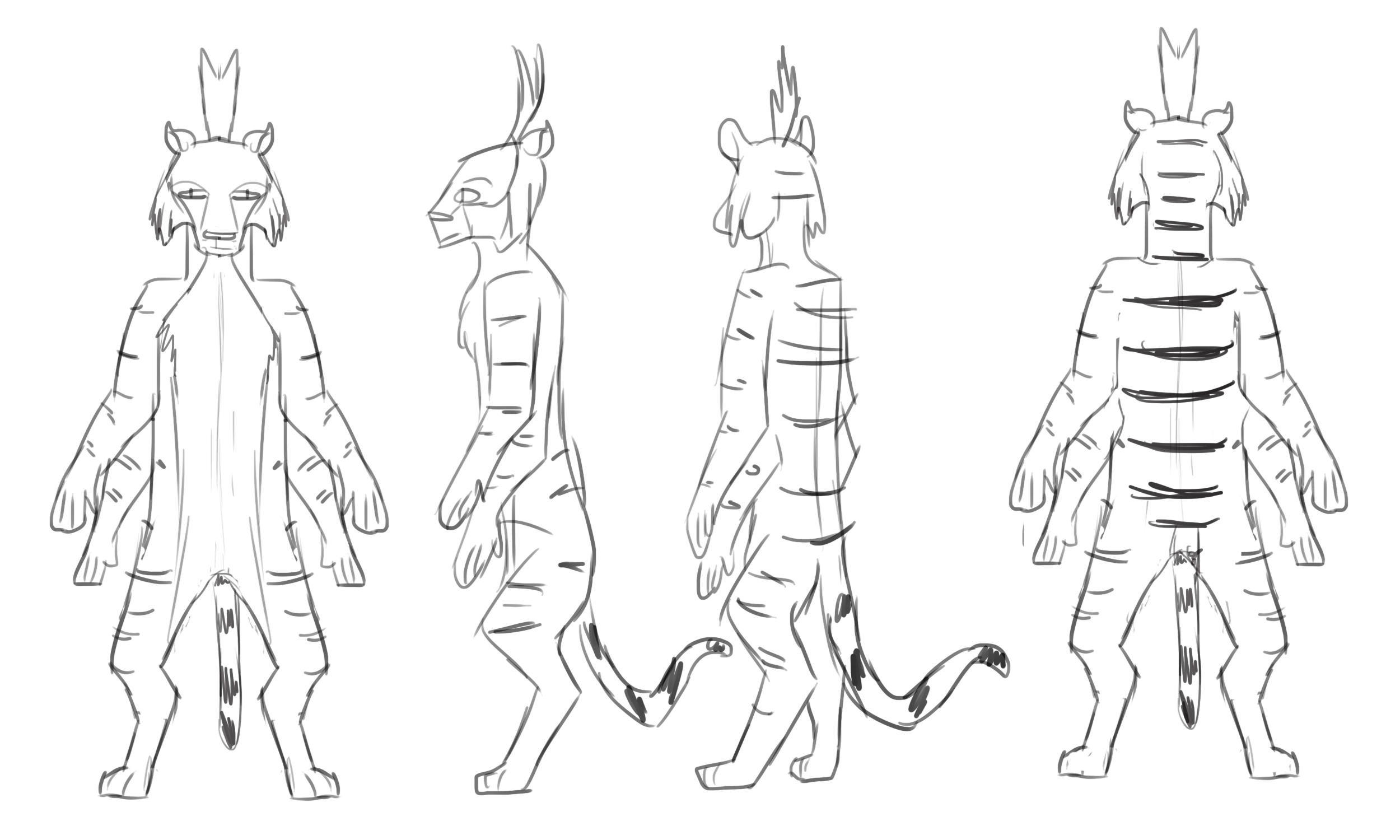 Claw Character Model Sheet by Louisetheanimator