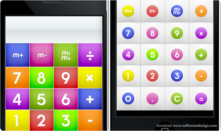 iPhone: CandyMilk Calculator by ToffeeNut