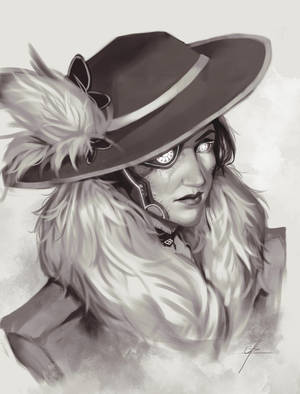 Lady in a fancy hat by welume Lady in a fancy hat by welume