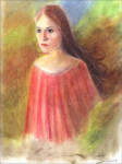 woman in pastels by DivineRAiNz