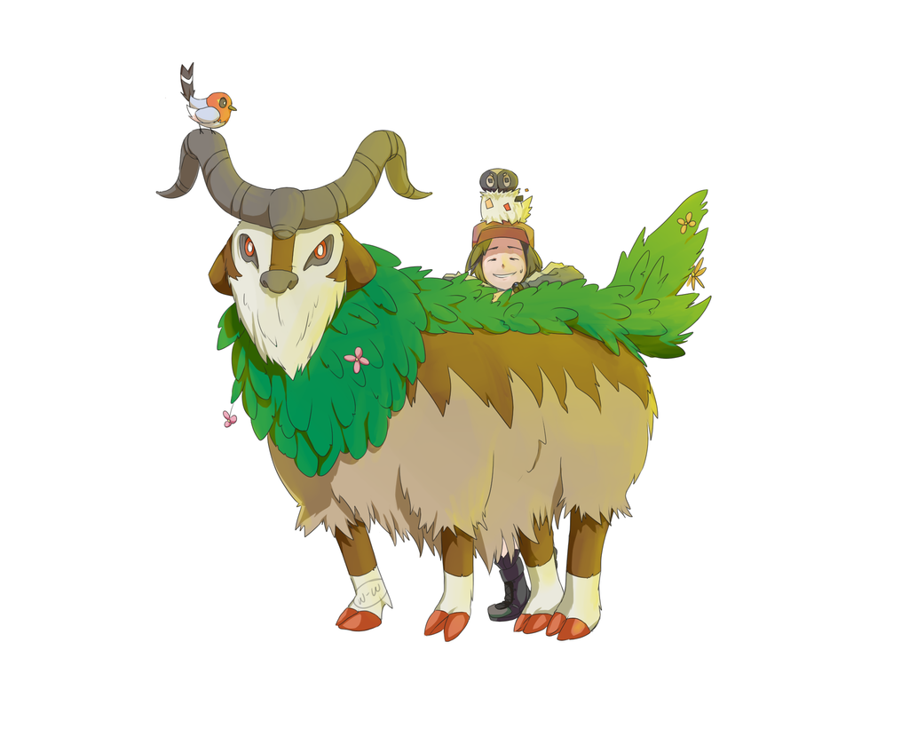 Gogoat and Friends: Pokemon XY by Winter-Wisp