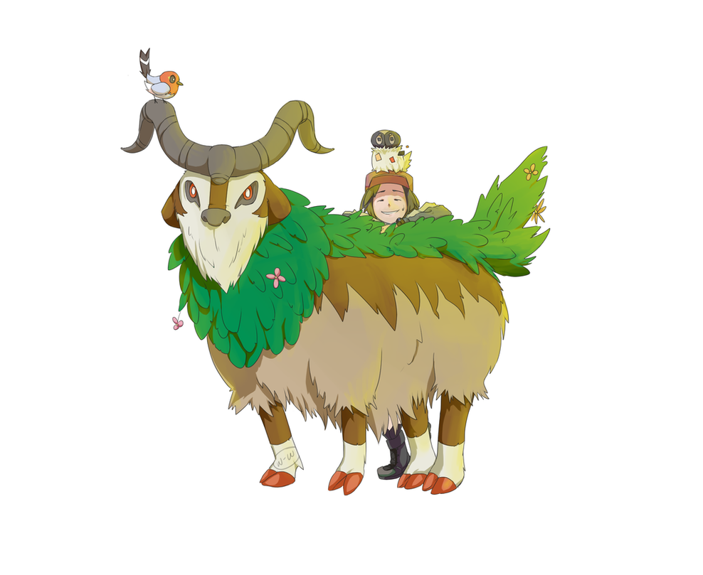 Gogoat and Friends: Pokemon XY by Winter-Wisp